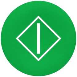 Schneider Electric Frontelement, grün ZBA346