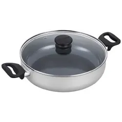 Brabantia Bräter Indu+ 28 cm, Pfanne + Kochtopf, Grau, Silber