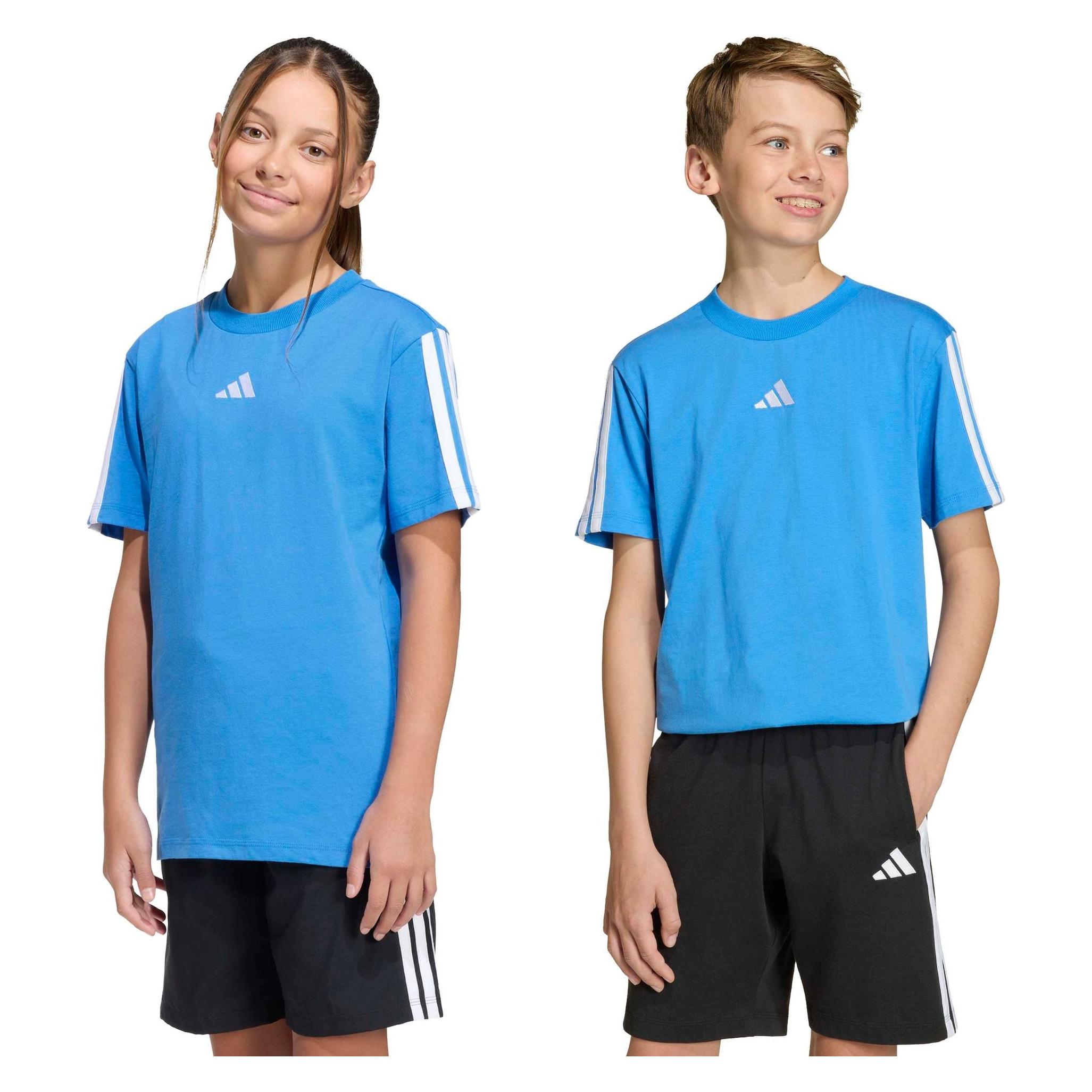 Adidas J 3S TEE 160 RAYBLU/WHITE Grösse: 140 (140) (ADIKD8554_000)