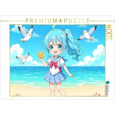 CALVENDO Puzzle Schulausflug ans Meer | 1000 Teile Lege-Größe 64x48cm Foto-Puzzle für glückliche Stunden