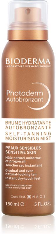 Bioderma Photoderm Autobronzant Selbstbräuner Spray mit feuchtigkeitsspendender Wirkung 150 ml