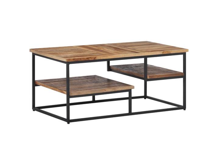 vidaXL Couchtisch 90x50x39 cm Recyceltes Massivholz Teak