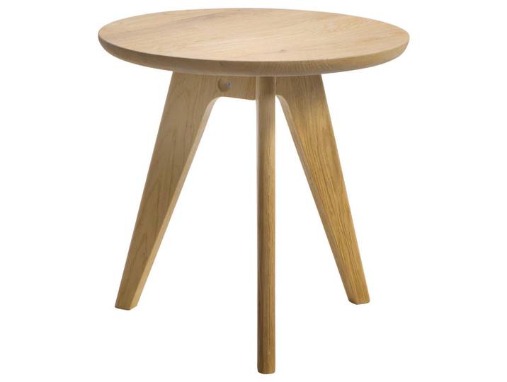 Hasena Nachttisch, Eiche, Holz, Eiche, massiv, rund, konisch, 45x44x45 cm, Holzmöbel, Holztische, Nachttische Holz