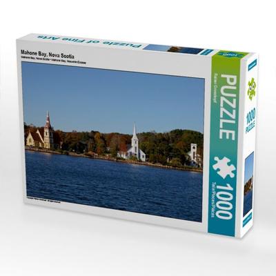 CALVENDO Puzzle Mahone Bay, Nova Scotia | 1000 Teile Lege-Größe 64x48cm Foto-Puzzle für glückliche Stunden
