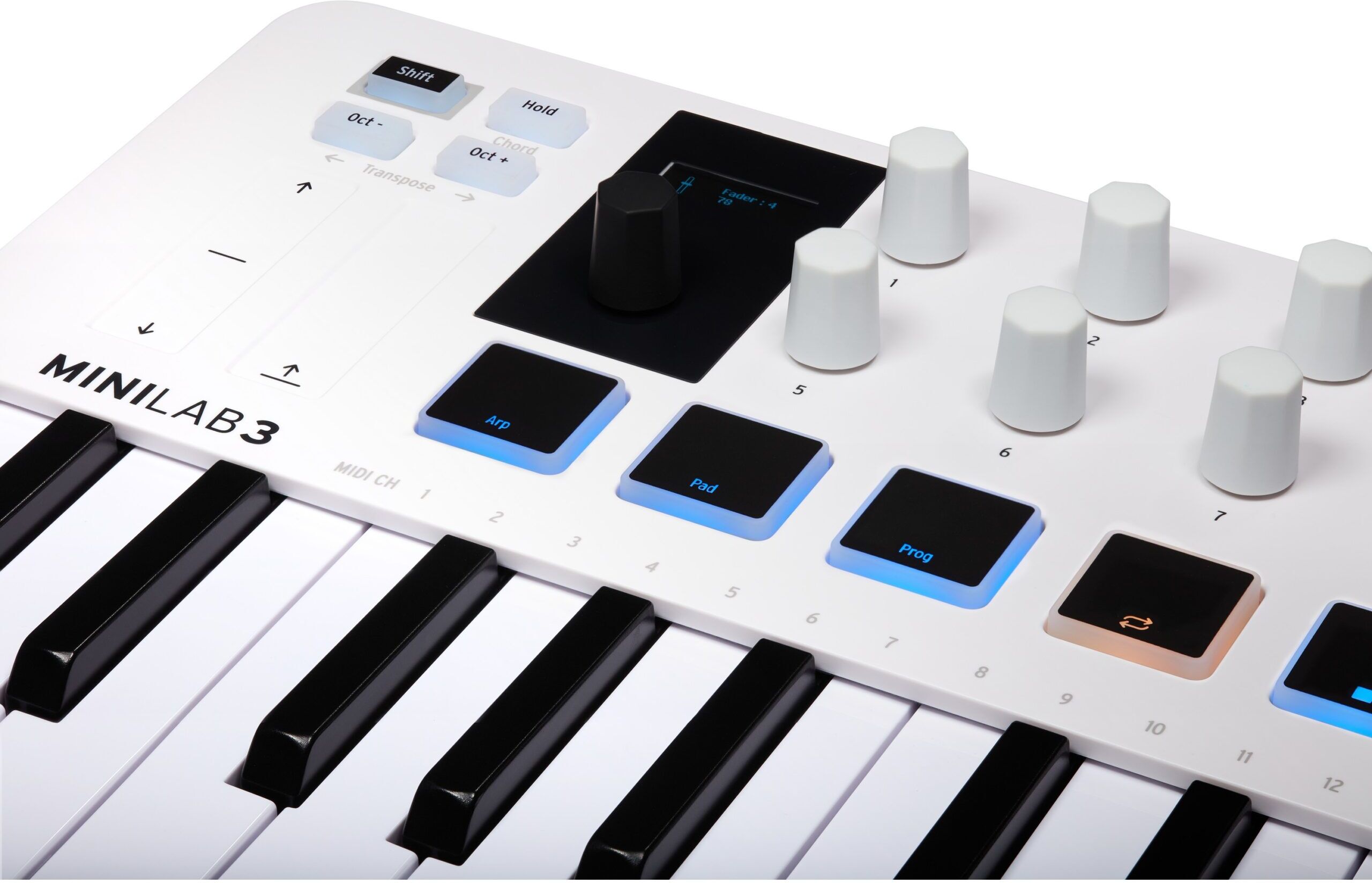 Arturia MiniLab 3 Branco Teclado MIDI USB-C 25 Teclas