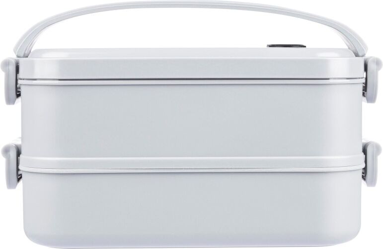Lunch box en PP à deux compartiments personnalisée Selwyn blanc