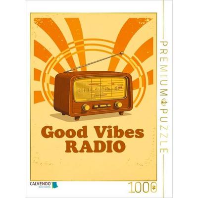 CALVENDO Puzzle Good Vibes Radio Retro-Radio mit echten 70er-Vibes | 1000 Teile Lege-Größe 64x48cm Foto-Puzzle für glückliche Stunden