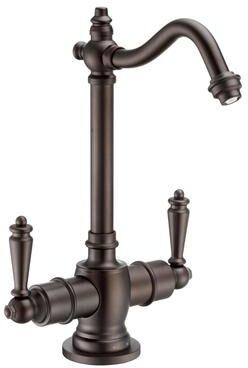 Whitehaus Collection Point of Use Instant Hot/Cold Water Drinking Faucet with Traditional Swivel Spout