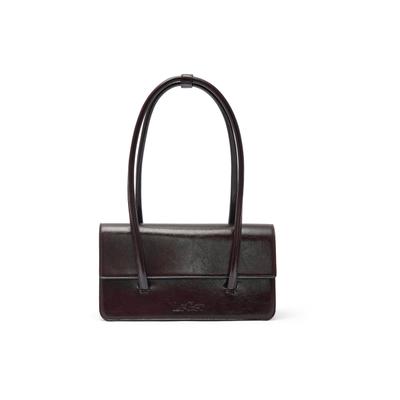 Schultertasche LEGER "LeGer Kess Bag", Damen, Gr. onesize, braun (schwarz braun), Polyurethan (PU), unifarben, Taschen Schultertasche