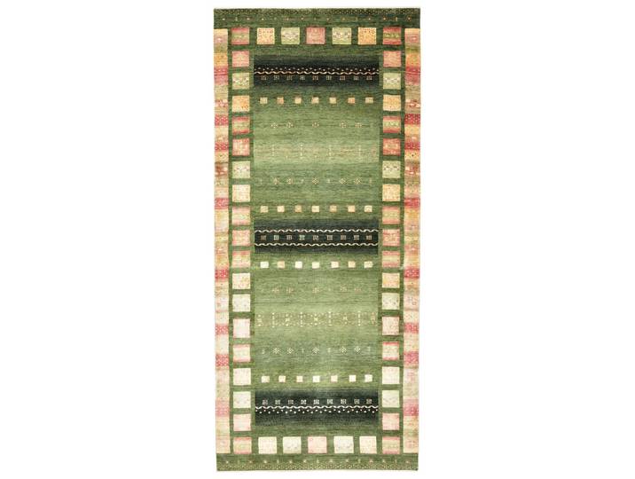 Gabbeh Loribaft Design Teppich 129x301 Handgeknüpft Modern Orientteppich Läufer