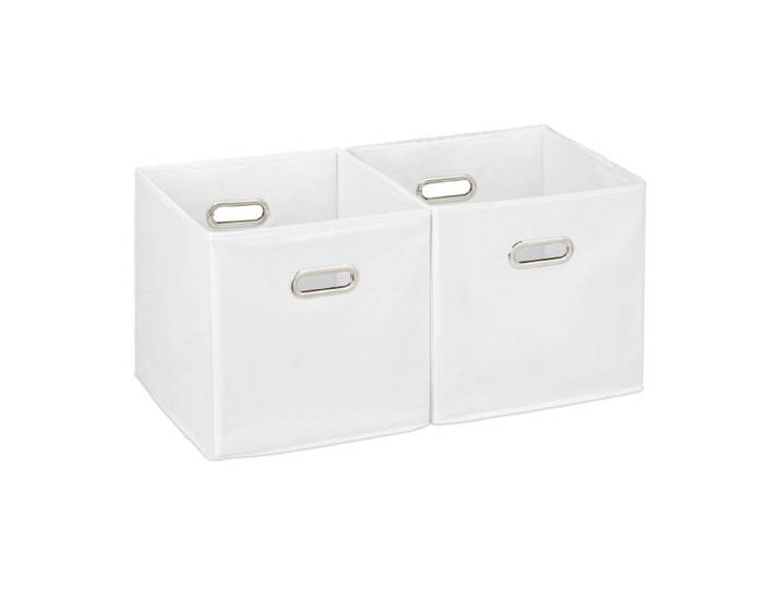 Relaxdays Aufbewahrungsbox Stoff 2er Set