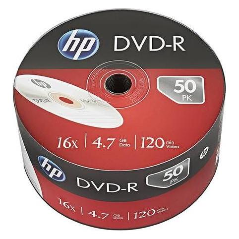 HP DVD-R 4.7GB/120Min/16x Bulk Pack (50 Disc) (50x) (DME00070)