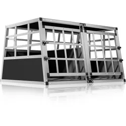 Hundetransportbox XL Alu 89x70x51cm