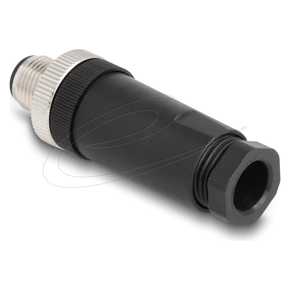 Delock M12 Steckverbinder A-kodiert 3 Pin Stecker zur Montag (60566)