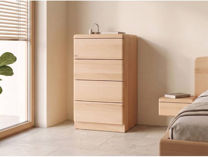 Kommode Kernbuche „Nora“ 50 cm Massivholz Buche