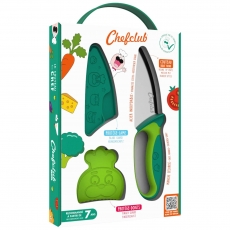 Chefclub Messer für Kinder - mit Fingerschutz - Grün 296475