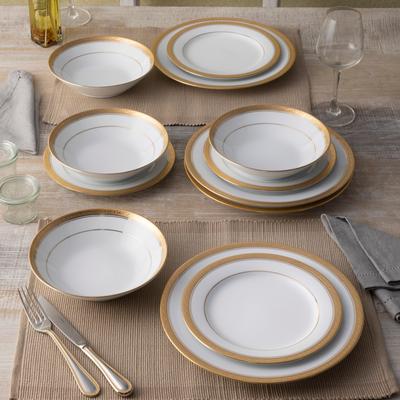Noritake Crestwood 12-Piece Dinnerware Set, Service for 4
