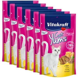 Vitakraft Katzensnack Cat Yums plus Käse - 9 x 40g