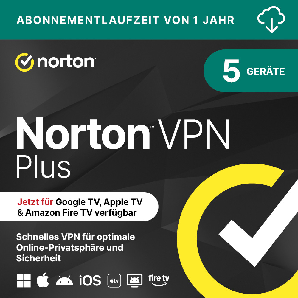 NortonLifeLock Ireland Limited Norton VPN Plus | 1 Gerät | Download & Produktschlüsse 21485545