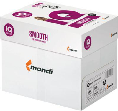 Kopierpapier Mondi IQ Smooth, DIN A4, 80 g/m², hochweiß, 2500 Blatt