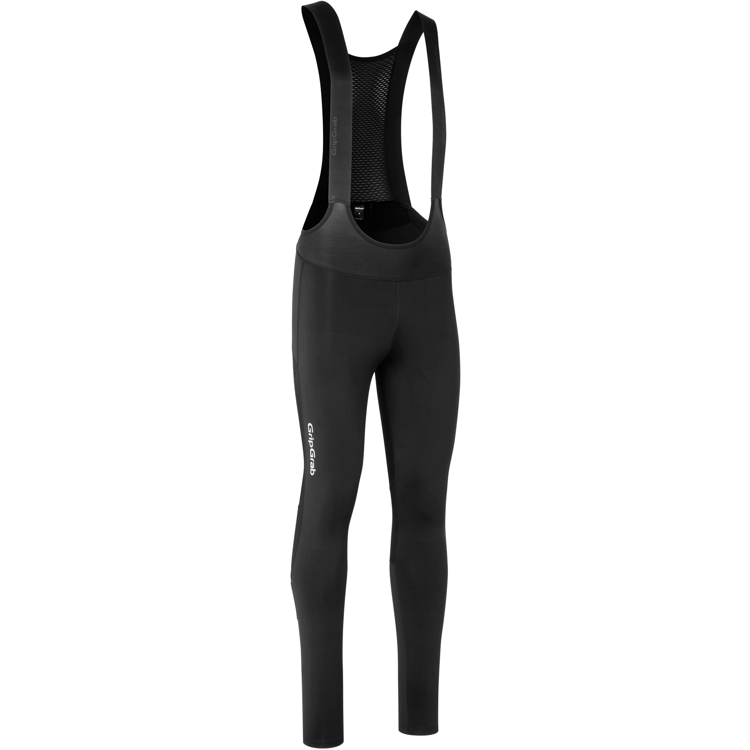 GripGrab PACR Water-Resistant No Pad Bib lang Herren Fahrradhose schwarz Größe M Rennrad | Gravel Winddicht Wasserabweisend