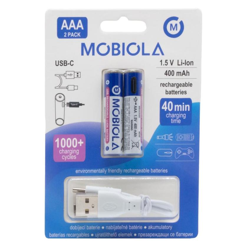 Vega AKKU / BATTERIE MOBIOLA MBAAA400 USB-C (4400 mAh) (53472478)