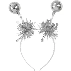 Widmann Antennen Haarreif Discokugeln Mit Lametta