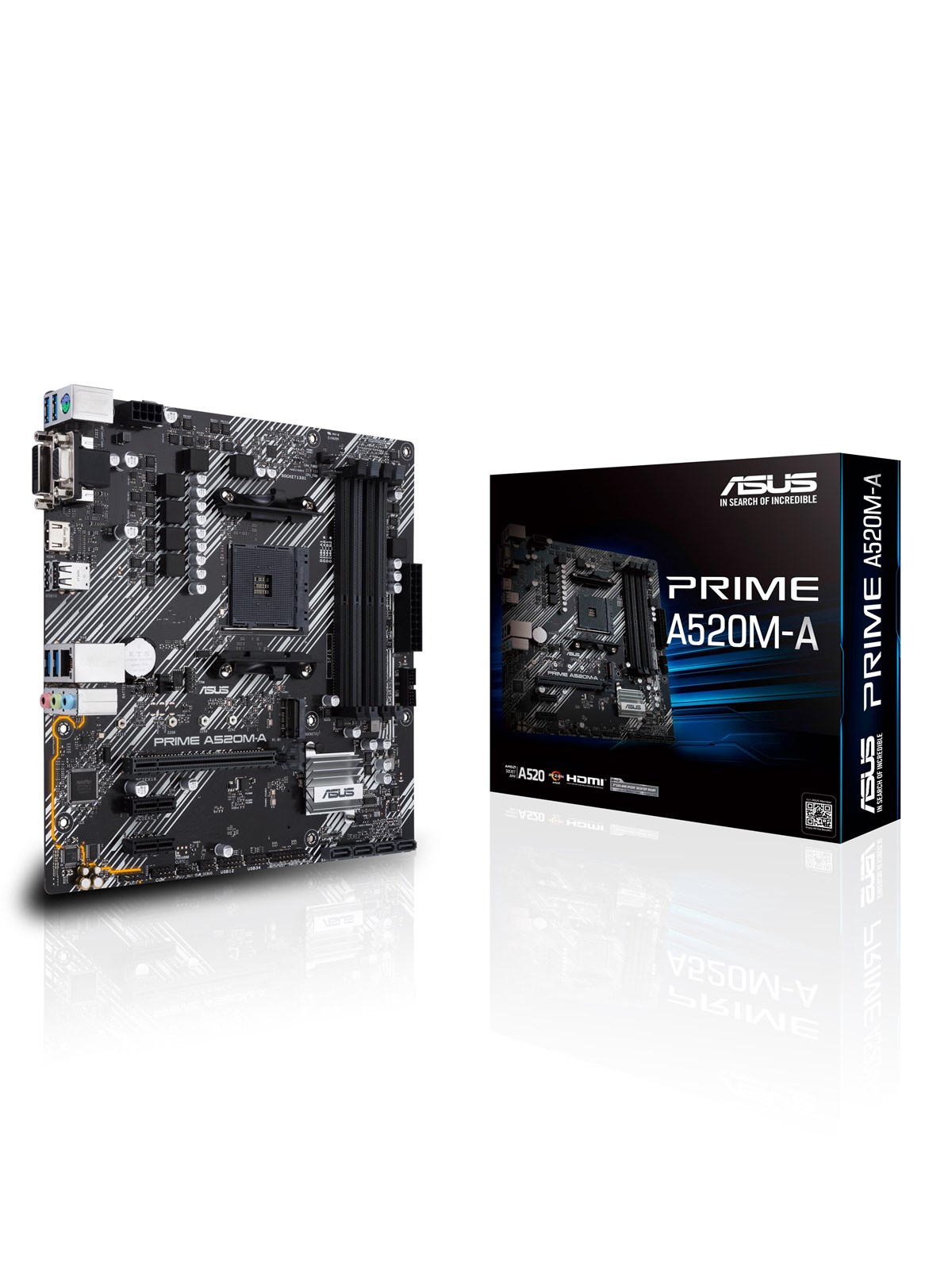 ASUS PRIME A520M-A II/CSM Mainboard - AMD A520 - AMD AM4 - DDR4 RAM - Micro-ATX
