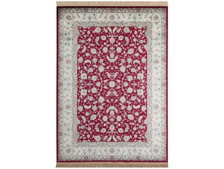 Steffensmeier Kurzflor Teppich Riad Wohnzimmer Orient Pflegeleicht Tabriz Rot, Größe: 67x210 cm