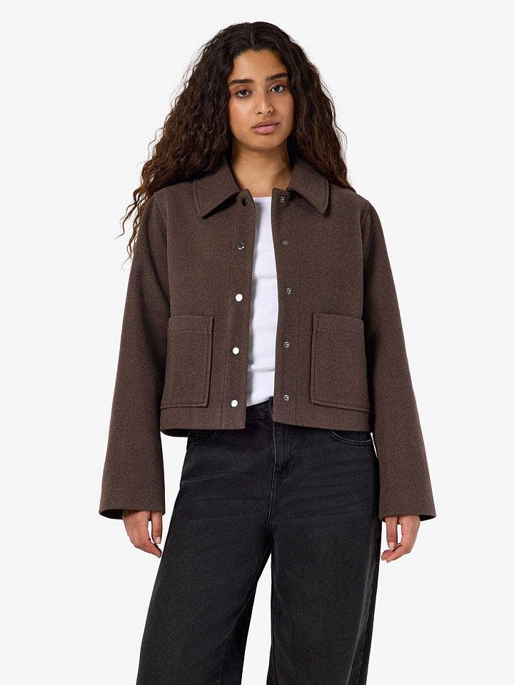 Noisy may Hemdjacke in Braun - L