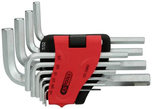 KS Tools Innen-Sechskant Winkelschraubendreher-Set 1/16 Zoll, 5/64 Zoll 10teilig