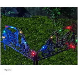 HTI-Living, Rasenkante, Beeteinfassung 600 cm Schmetterling mit Lichterkette (600 cm)
