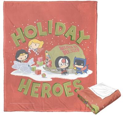 Wb Dc Justice League Loading Up Gifts Silk Touch Throw by The Northwest in O