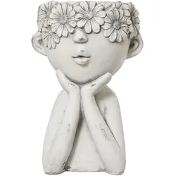 Übertopf HEAD (DH 29x44 cm) - weiß - DH 29x44 cm