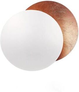 Friendly Fresh Finds Creative Moon LED Wall Sconce Gold Round Modern Wall Light white Copper dia25cm