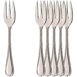 Villeroy & Boch Kreuzband Septfontaines Kuchengabeln, Besteck, Silber