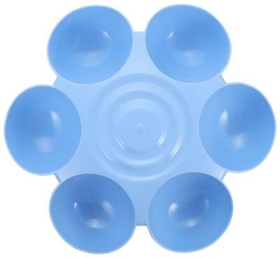 Inspire Daily Merch Automatic Pet Feeding Bowl For Dogs Cats Food Water Dispenser Yellow Plastic Multi Use Puppy Kitten Treats Container blue