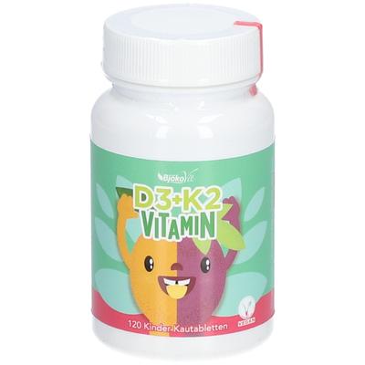 Vitamin D3+K2 Kinder Kautabletten vegan 120 St