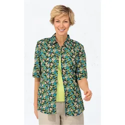 Viskose-Mix-Bluse in Druck grün in Größe 42 von DW-Shop, Grün, 42
