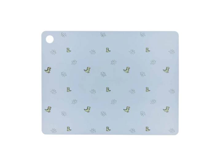 OYOY Theo Dino placemat 34x45 cm Pale blue