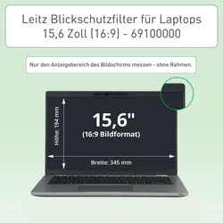 LEITZ Display-Blickschutzfolie für 39,6 cm (15,6 Zoll)
