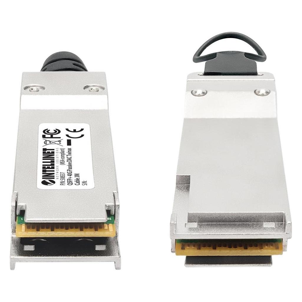 Intellinet QSFP+ 40G Passives DAC Twinax-Kabel 3,0m MSA-konf (S/FTP, CAT6, 3 m) (508537)