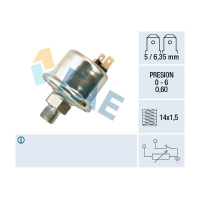 FAE Sensor, Öldruck 14580 für RENAULT TRUCKS ALPINE