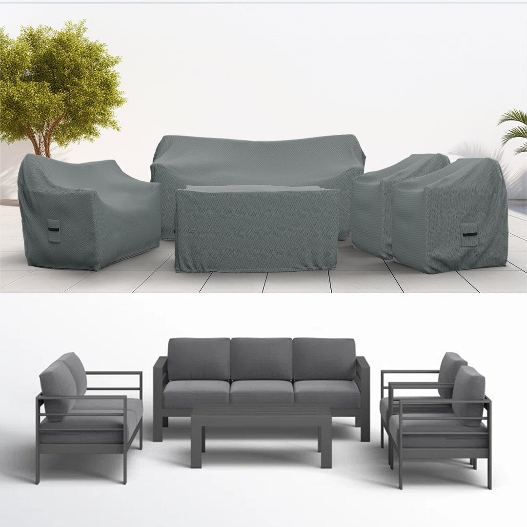 Blue Elephant Patio Furniture Covers Charcoal Grey 63.5cm H X 127cm W X 81.3cm D