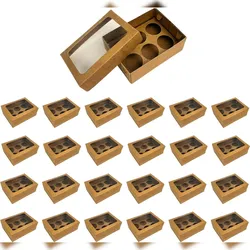 25x Kartonschachteln für Brigadeiros, Schokoladen 115x85x40 mm - Geschenkverpackung für Gebäck -Valentinstag, Weihnachten, Ostern