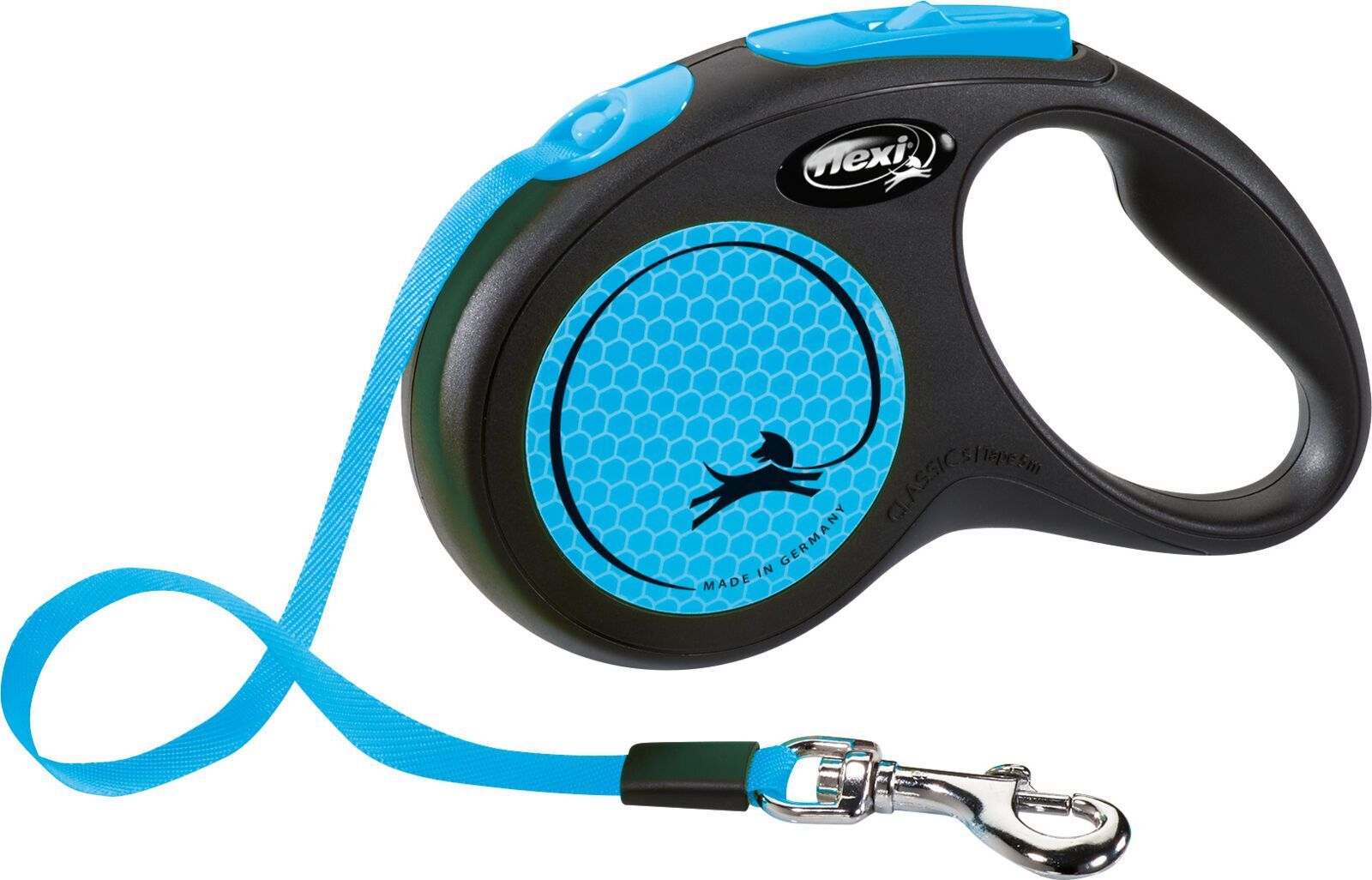 TRIXIE flexi New NEON, Gurt, S: 5 m, neonblau