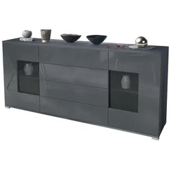 SIDEBOARD Grömitz Grau Hochglanz