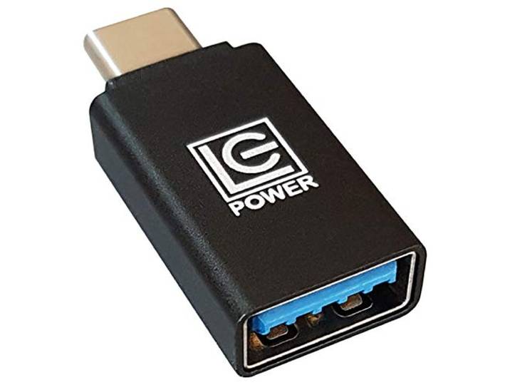 LC-Power LC-ADA-U31C USB C-adapter en kabelverbinder, zwart