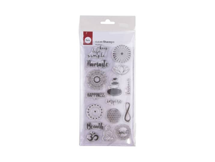 Clear Stamps Mandala, 97x205mm, 16 Motive, SB-Btl. 1Bogen