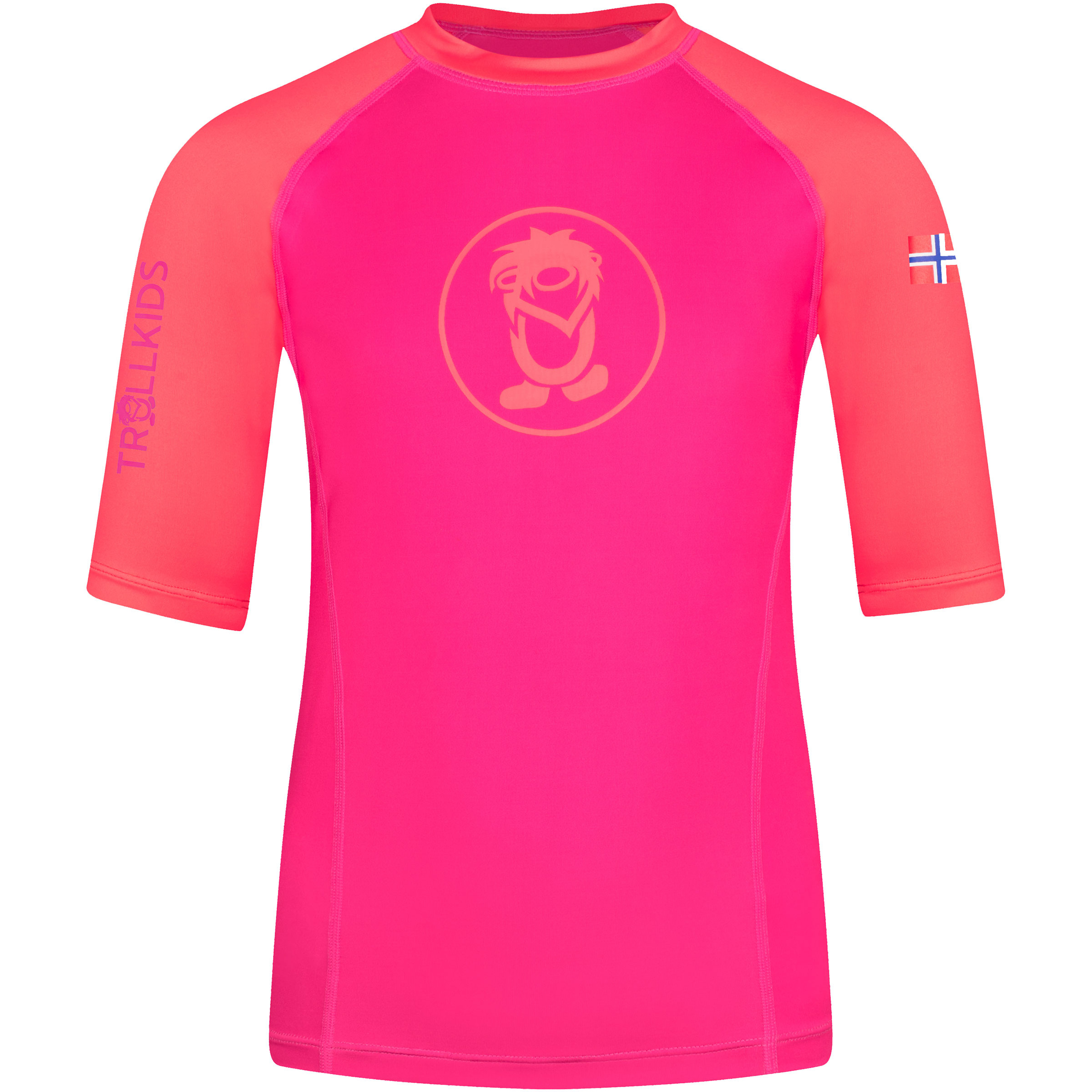 Trollkids Kvalvika Kinder UV-Shirts & Lycras pink Größe 140 Lifestyle | Surfen/ SUP Widerstandsfähig